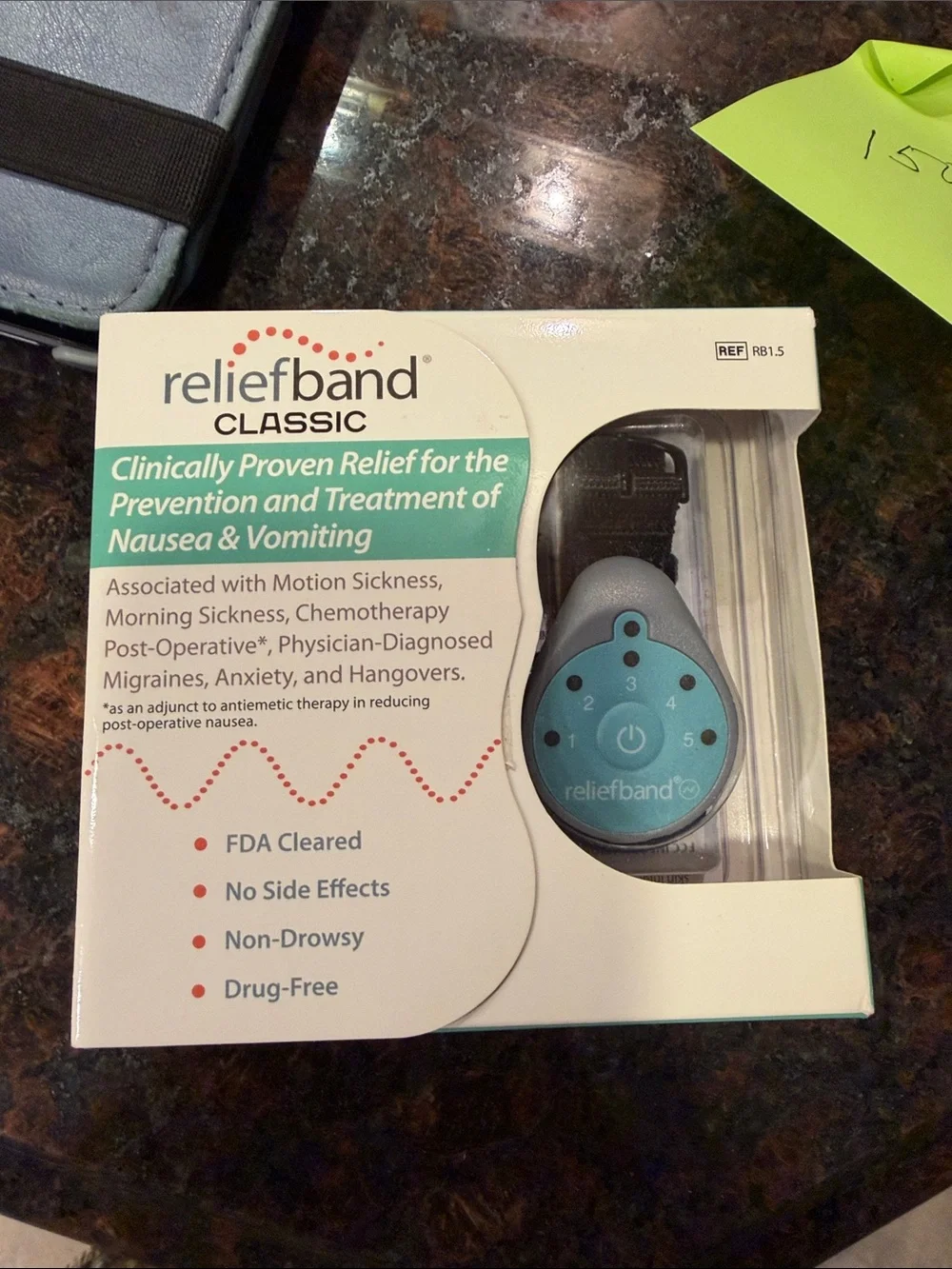 Classic Anti-Nausea Wristband in Teal